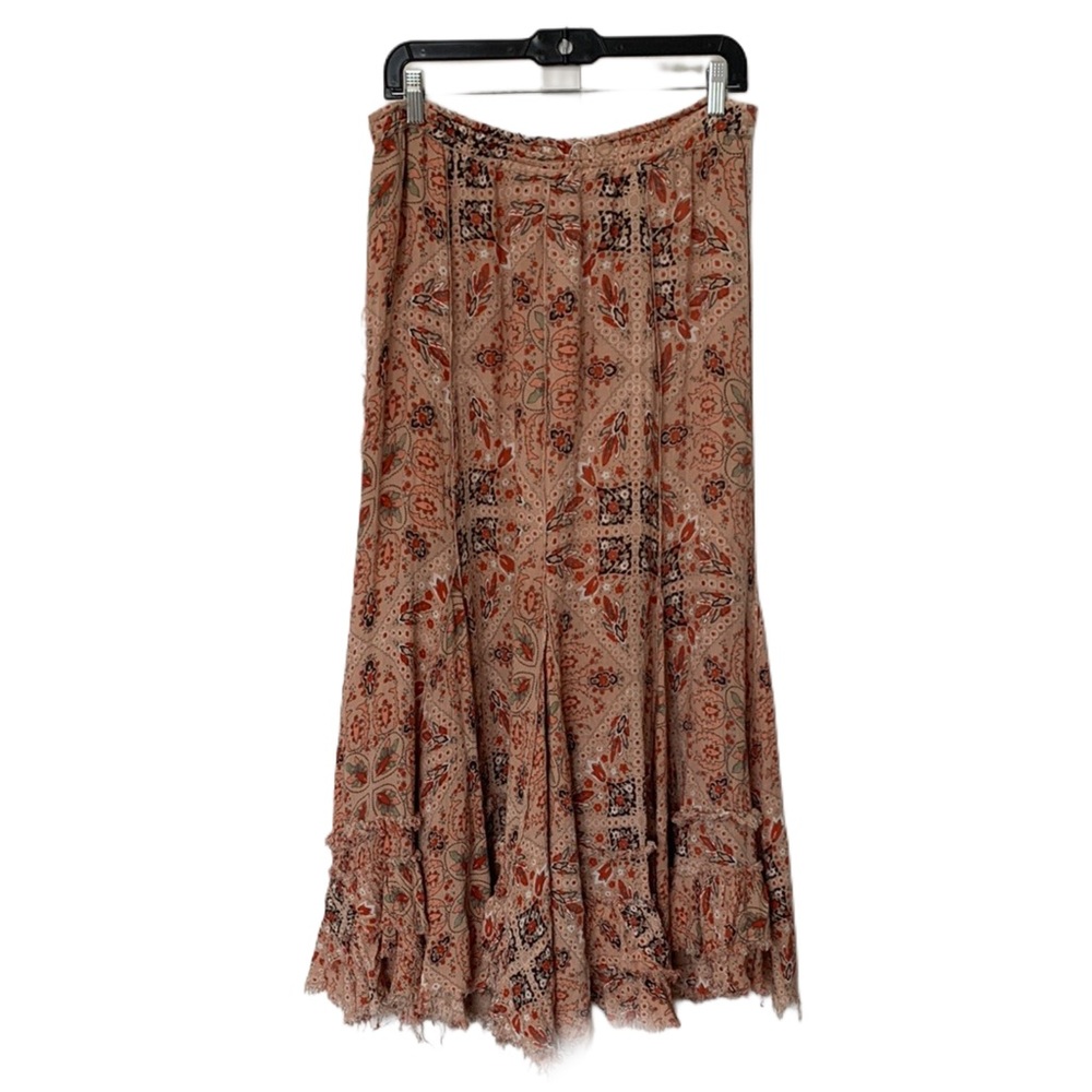Free People Floral Paisley Boho Maxi Skirt